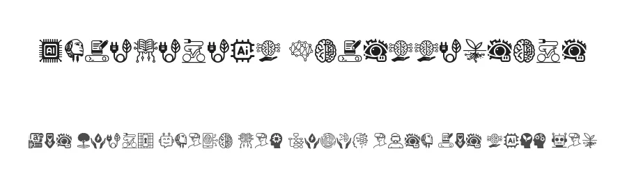 Artificial Intelligence by Glyphcraft — Dingbats Font