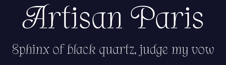 Artisan Paris by Jolicia Type Foundry — Decorative Font — thumbnail 2