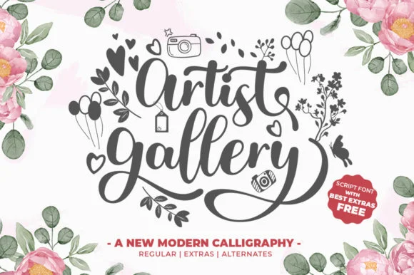 Artist Gallery Font by Natural Ink — Script Handwritten Font