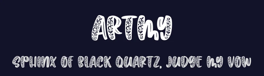 Artmy by Abo Daniel Studio — Decorative Font — thumbnail 2