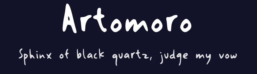Artomoro by Zuzulgo Studio — Decorative Font — thumbnail 2