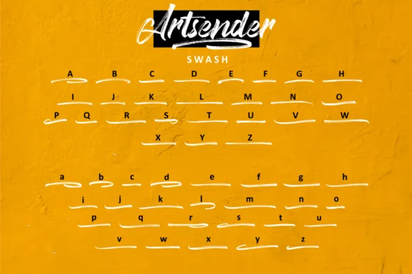 Artsender Font by Ketikata Studio — Script Handwritten Font — thumbnail 8