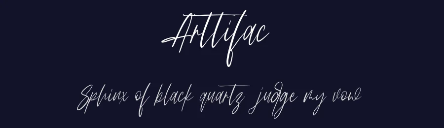 Arttifac by Maulana Creative — Script Handwritten Font — thumbnail 2