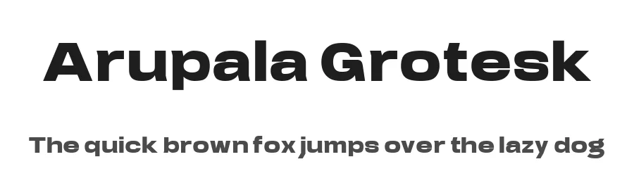 Arupala Grotesk
