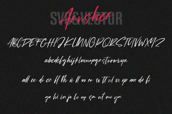 Arusher Font by Maulana Creative — Script Handwritten Font — thumbnail 5