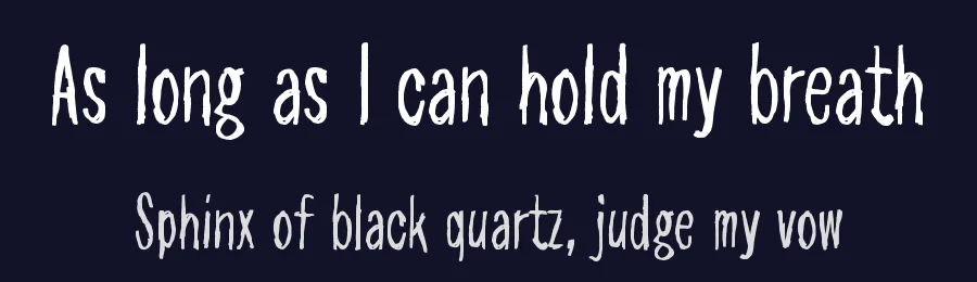As long as I can hold my breath by Juha Korhonen — Script Handwritten Font — thumbnail 2