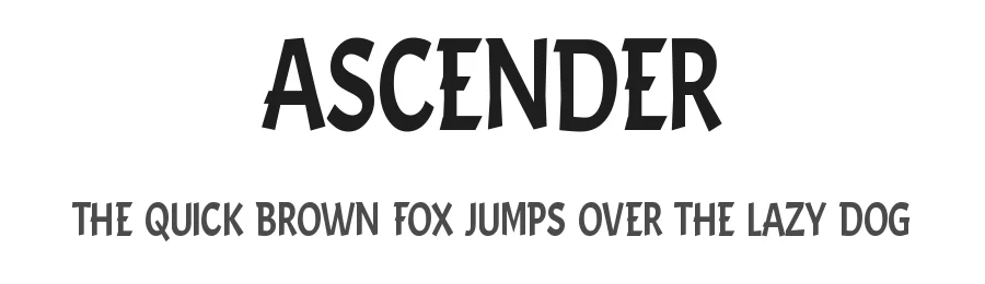Ascender by Graphicxell — Sans Serif Font