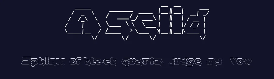 Asciid by fontvir.us — Display Font — thumbnail 2