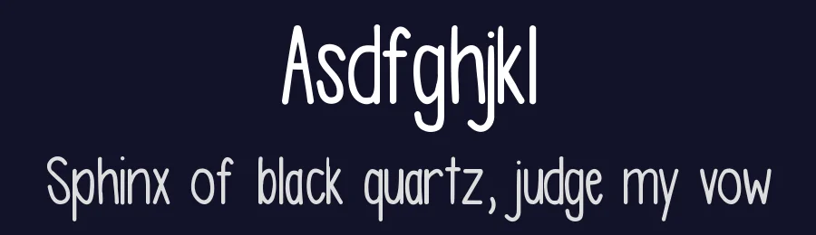 Asdfghjkl by Kylie Morris — Script Handwritten Font — thumbnail 2