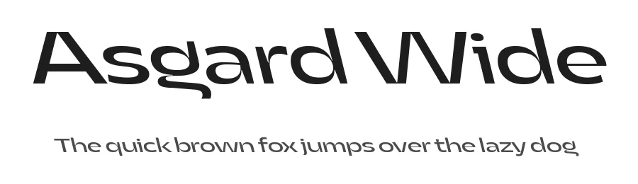 Asgard Wide by Zetafonts — Sans Serif Font