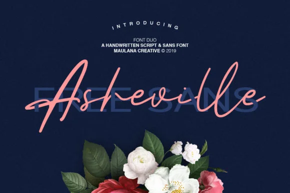 Asheville Duo Font by Maulana Creative — Script Handwritten Font