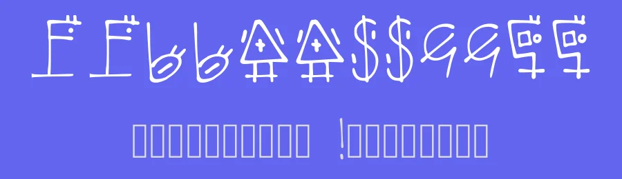 Ashican by Tired Opossum — Dingbats Font — thumbnail 3