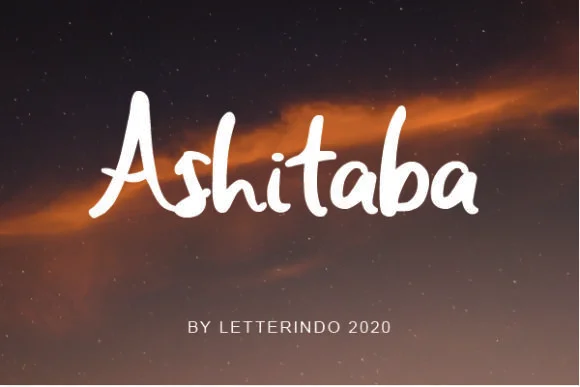 Ashitaba Font by johndesign540 — Script Handwritten Font