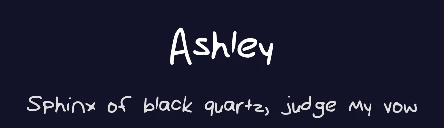 Ashley by itsashley — Script Handwritten Font — thumbnail 2