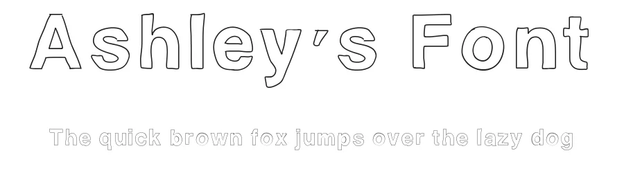 Ashley's Font