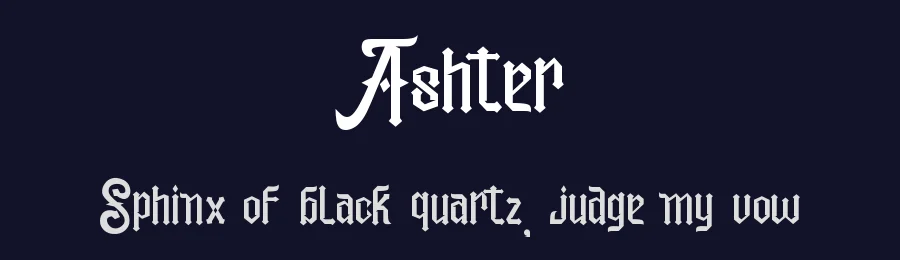 Ashter by GFR Creative — Blackletter Font — thumbnail 2