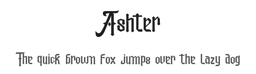 Ashter by GFR Creative — Blackletter Font