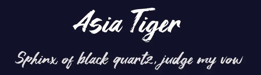 Asia Tiger by Khurasan — Script Handwritten Font — thumbnail 2