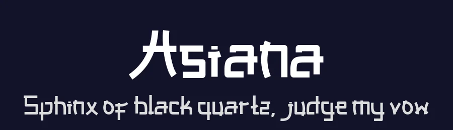 Asiana by Tiny Hand Letter — Decorative Font — thumbnail 2