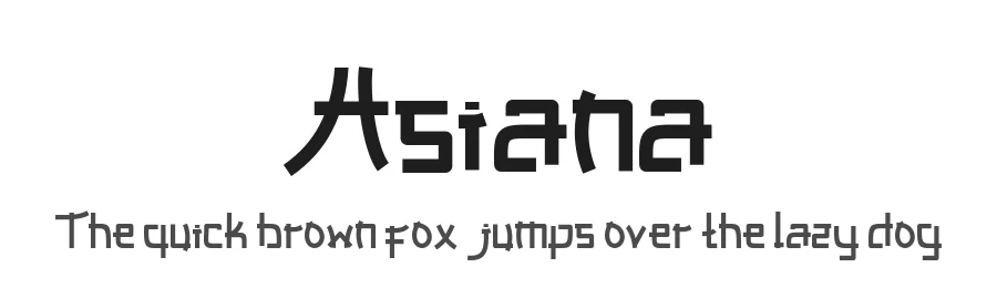 Asiana by Tiny Hand Letter β Decorative Font