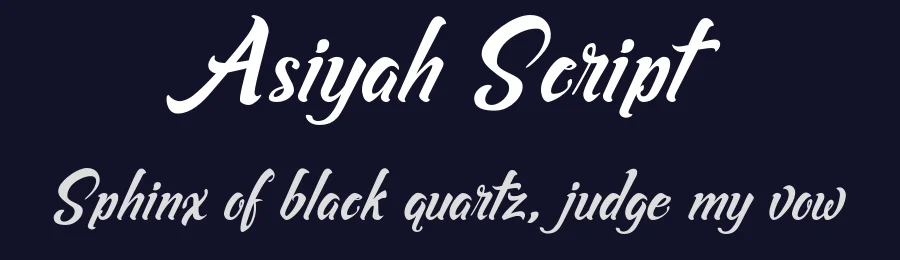 Asiyah Script by Aktab Studio — Script Handwritten Font — thumbnail 2