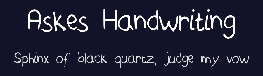 Askes Handwriting by ARCfonts — Script Handwritten Font — thumbnail 2