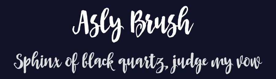 Asly Brush by Roiyani Teungku — Script Handwritten Font — thumbnail 2