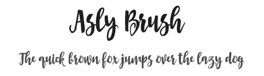 Asly Brush by Roiyani Teungku β Script Handwritten Font