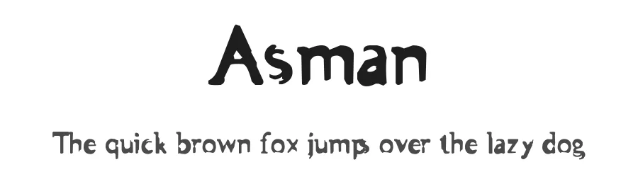 Asman by .ttf — Decorative Font