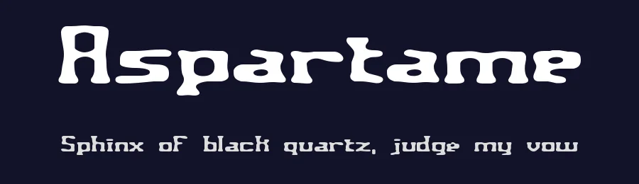 Aspartame by Ænigma — Decorative Font — thumbnail 2