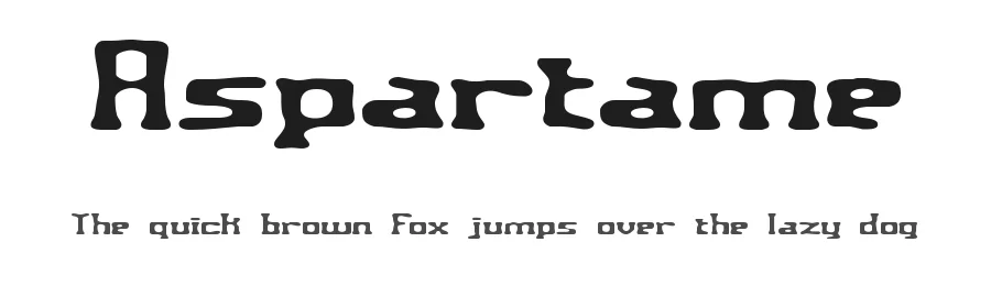 Aspartame by Ænigma — Decorative Font