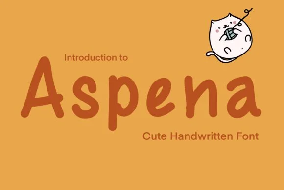 Aspena Font by jennythip — Script Handwritten Font