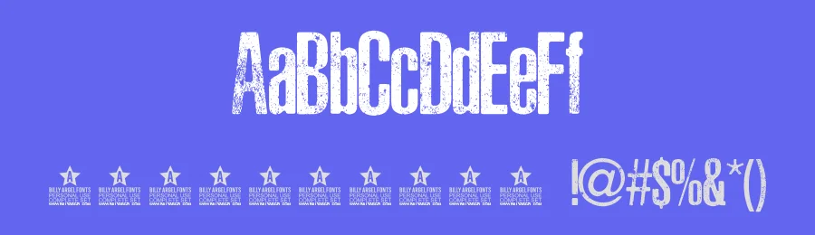 Asphaltic Scratch Rounded by Billy Argel Fonts ® — Decorative Font — thumbnail 3