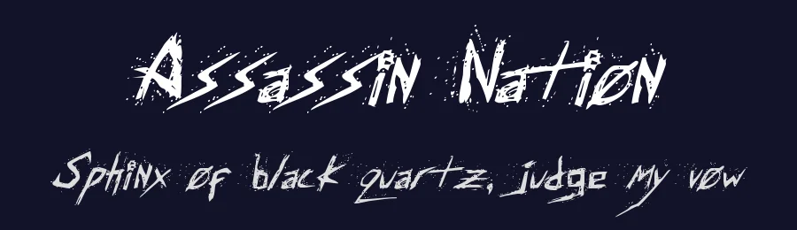 Assassin Nation by Iconian Fonts — Decorative Font — thumbnail 2