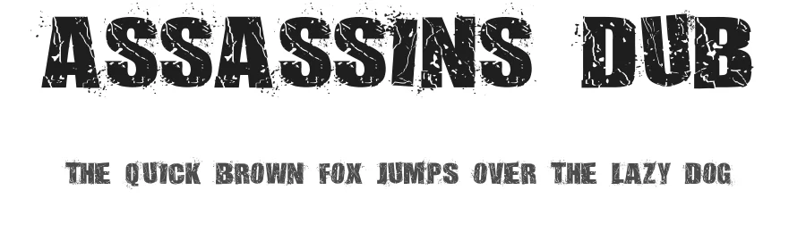 Assassins Dub by DJ Odyssey — Decorative Font