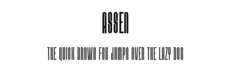 Assen by Mocha Frappuccino — Sans Serif Font