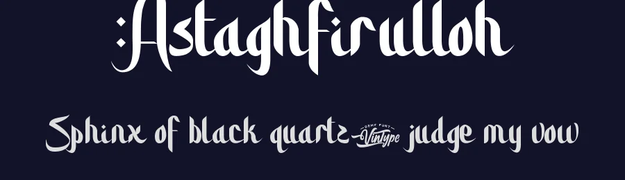 Astaghfirulloh by VinType — Decorative Font — thumbnail 2