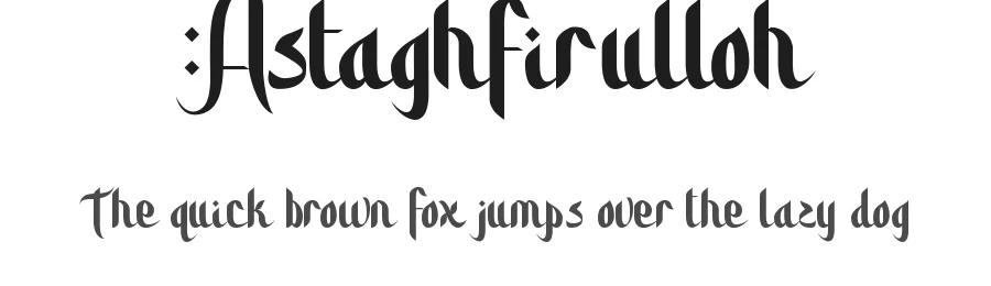Astaghfirulloh by VinType — Decorative Font