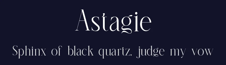 Astagie by Slide Shoot Type — Serif Font — thumbnail 2