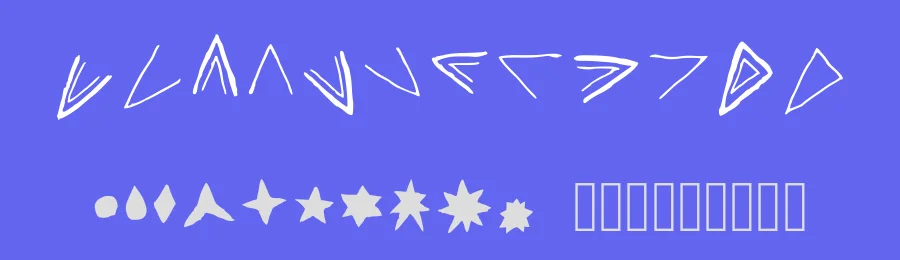 Aster Cipher by Wolvesword Azure Lupus — Dingbats Font — thumbnail 3