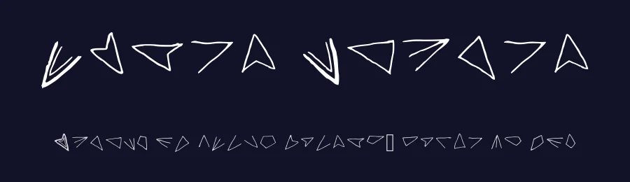 Aster Cipher by Wolvesword Azure Lupus — Dingbats Font — thumbnail 2