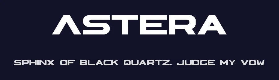 Astera by Kira Polyarush — Display Font — thumbnail 2