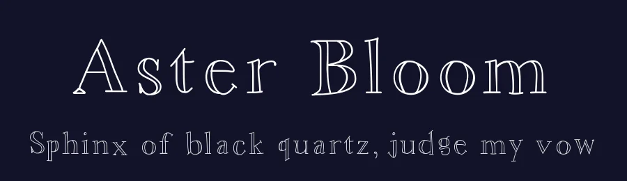 Aster Bloom by Meagan — Decorative Font — thumbnail 2
