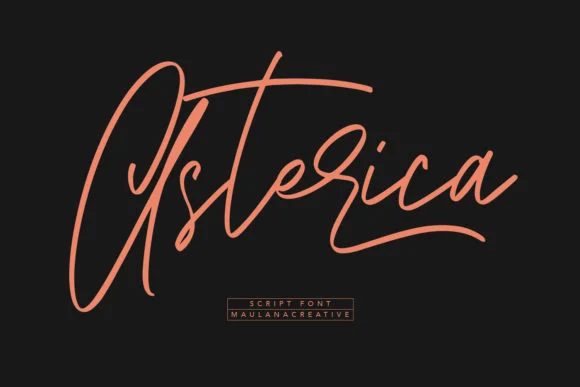 Asterica Font by Maulana Creative — Script Handwritten Font