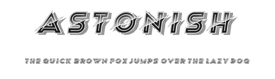 Astonish by Vladimir Nikolic — Decorative Font