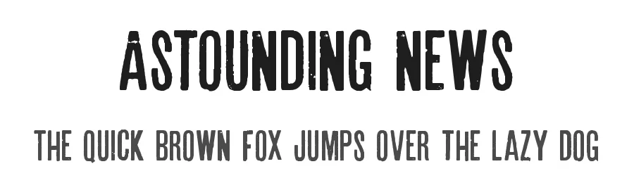 Astounding news