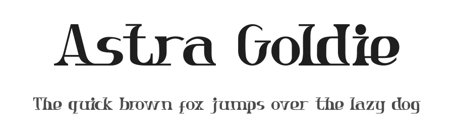 Astra Goldie by PutraCetol Studio — Sans Serif Font