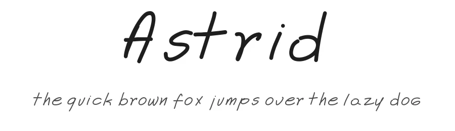 Astrid by Carolina Mejia — Script Handwritten Font
