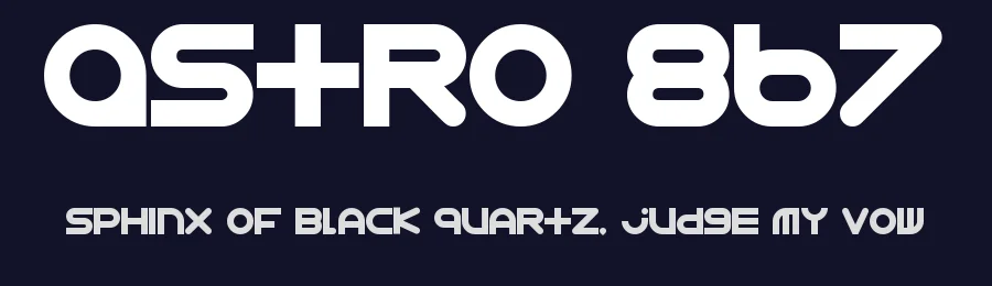 Astro 867 by Caffeen Fonts — Display Font — thumbnail 2