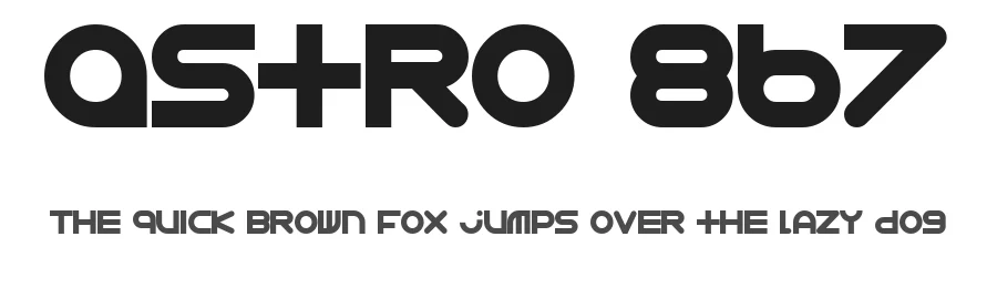Astro 867 by Caffeen Fonts — Display Font